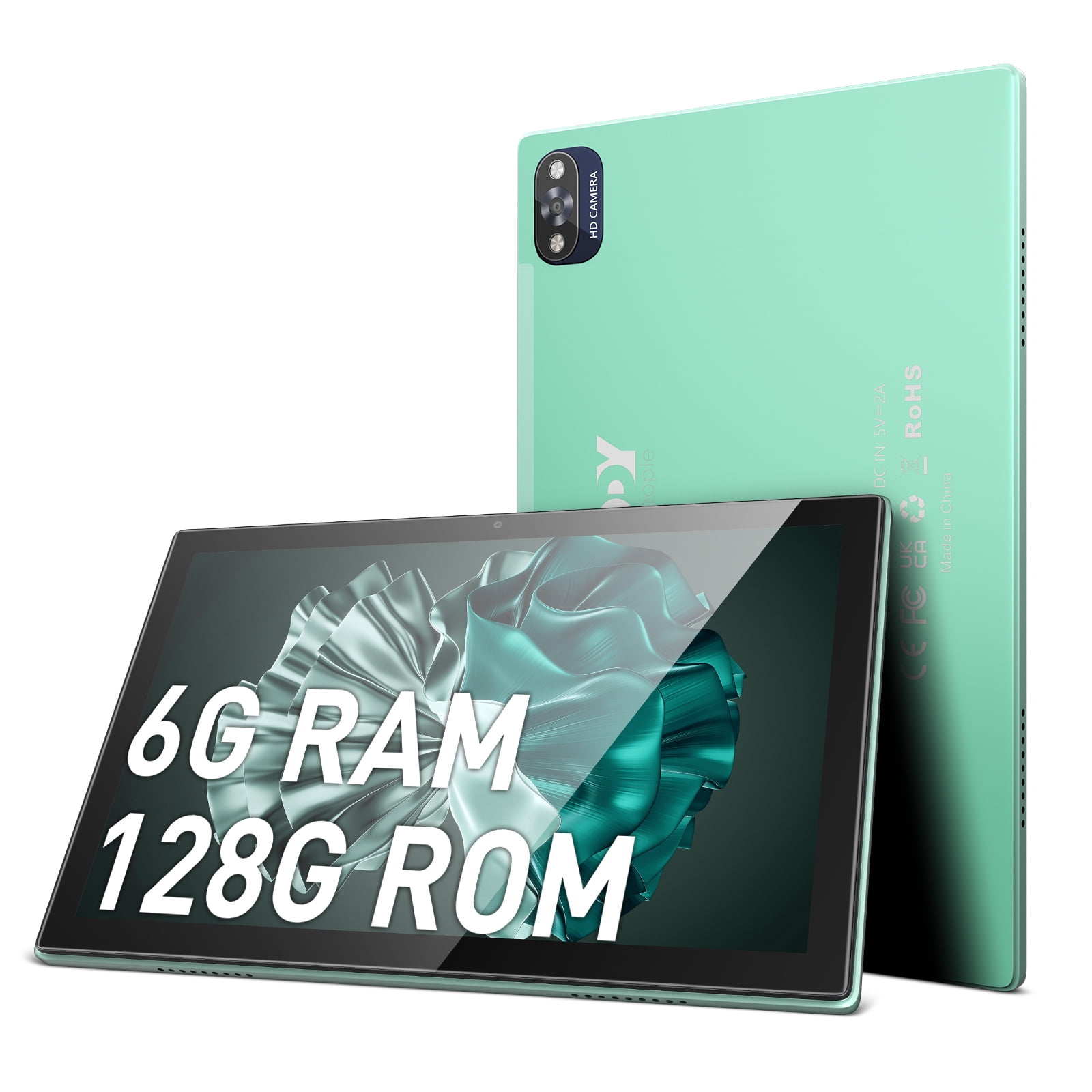 XGODY 10 inch Tablet Android 12,128GB Storage,8000mAh,5MP+8MP Dual