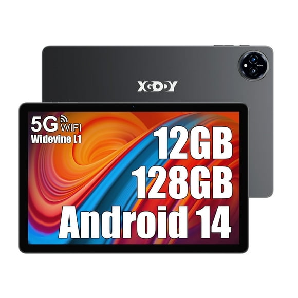 XGODY 11" Android Tablet | Octa-Core 2.0GHz | 128GB ROM + 1TB Expandable | 12GB RAM | 2K IPS Display | 8000mAh Battery | Android 14 | WiFi 6 | Bluetooth 5.0