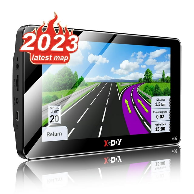 XGODY 2.5D Screen 7 inch Car GPS Navigation for Car 8GB+256 Truck GPS