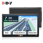 XGODY 7 inch GPS Navigator for Car, Truck GPS,2024 Maps Free Lifetime Map Update Sat Nav GPS with Voice Guidance Speed Camera Warning