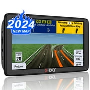 XGODY 7 inch GPS for Car GPS Navigation for Car 8GB+256 Truck GPS Sat Nav with Speed Voice Guidance Route Planning Lifetime Free Map Update