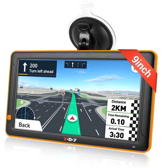 XGODY 9 Inch Truck GPS 2024 Maps Car GPS Navigation for Car Trucker GPS for Car with Lifetime Free Map Update