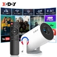 thumbnail image 1 of XGODY Gimbal 3 NEW Smart Mini Portable Projector with Bluetooth & WiFi,Support 1080P,White, 1 Count, 1 of 11