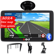 XGODY Truck GPS Navigation for Car 7 inch Trucker GPS for Car Sat Nav Free Map Update 7 inch Touchscreen GPS Navigator 8GB 256M