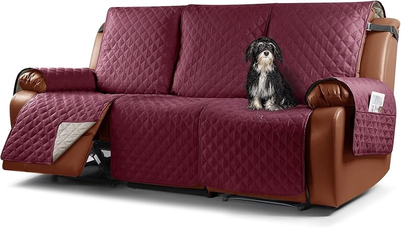 XGSM Waterproof Recliner Sofa Cover 1-Piece Couch Covers for Reclining ...