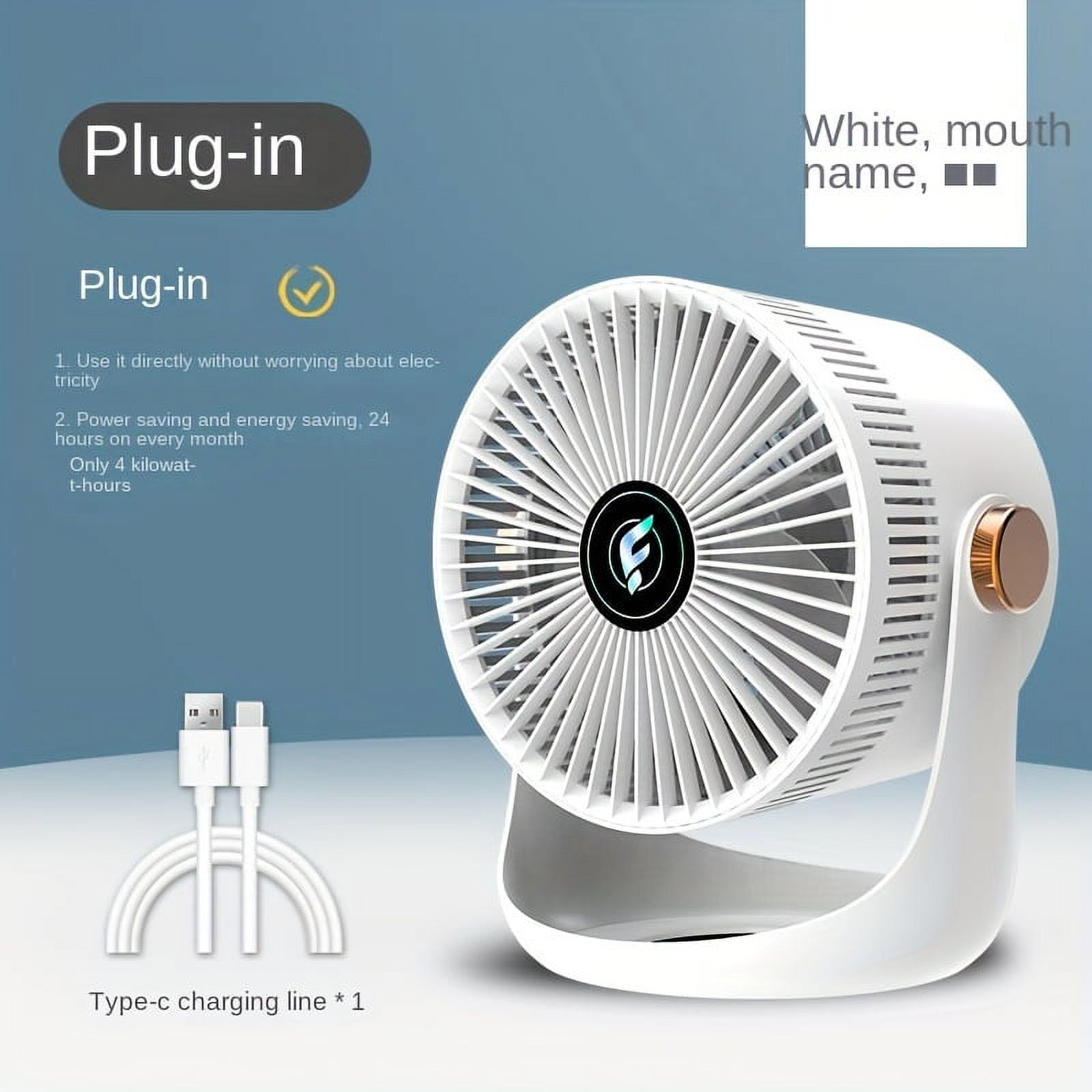 XGZHP3 Compact Rechargeable Lithium Battery Smart Table Fan Indoor