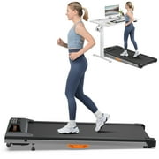 XGeek 2.25HP Under Desk Treadmill, Portable Walking Pad for Home, Office with LED Display, Gray