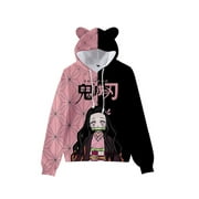 XGeek Anime Demon Slayer Hoodie Cartoon Sweatshirt for Teens Boys Girls, 2XL