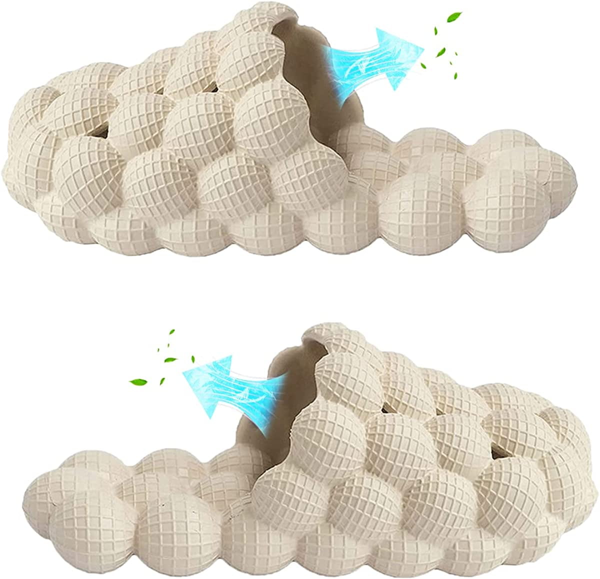 Xgeek Bubble Slides Massage Spa Slippers Memory Foam Slippers House Shoes For Women And Men 0995