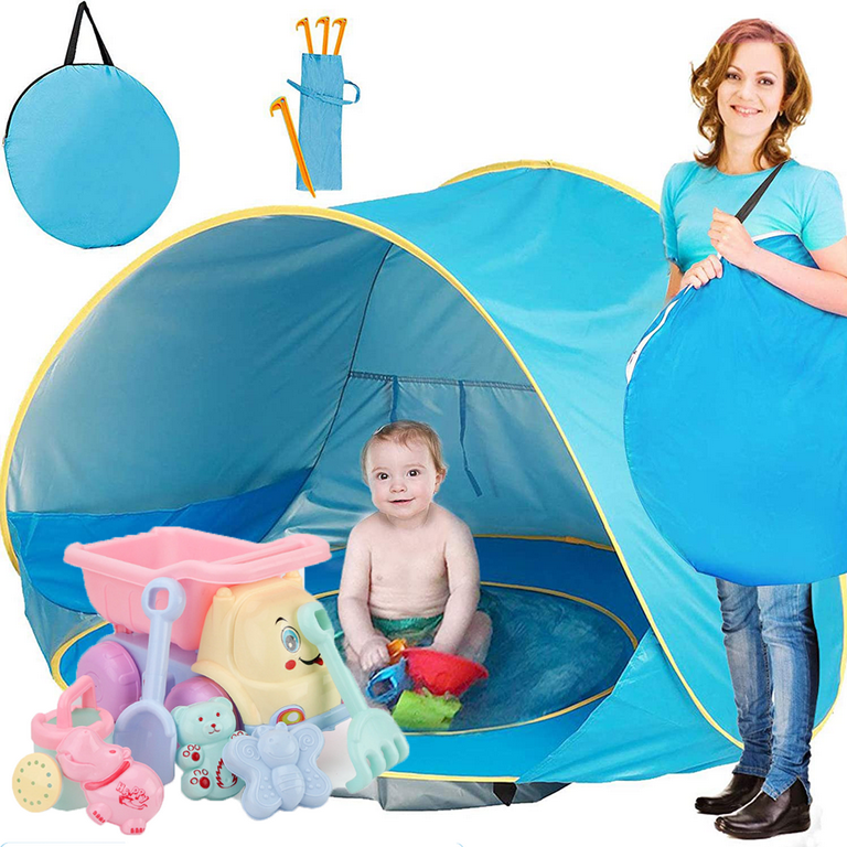 XGeek Kids Tent, Portable Infant UV Protection Baby Beach Tent