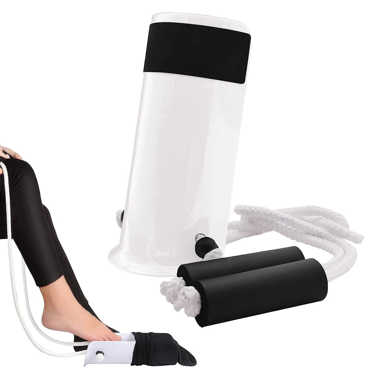 XGeek Sock Aid, Stocking Helper with Handles for Elderly, Pregnant