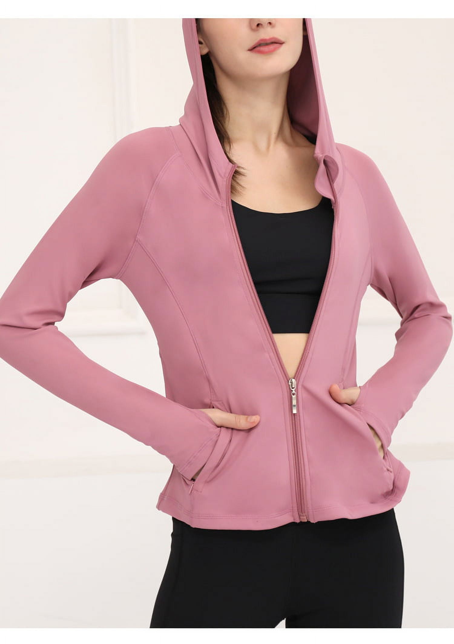 Xersion Womens Activewear Zip Up Front Jacket Workout Size Small Hot Pink