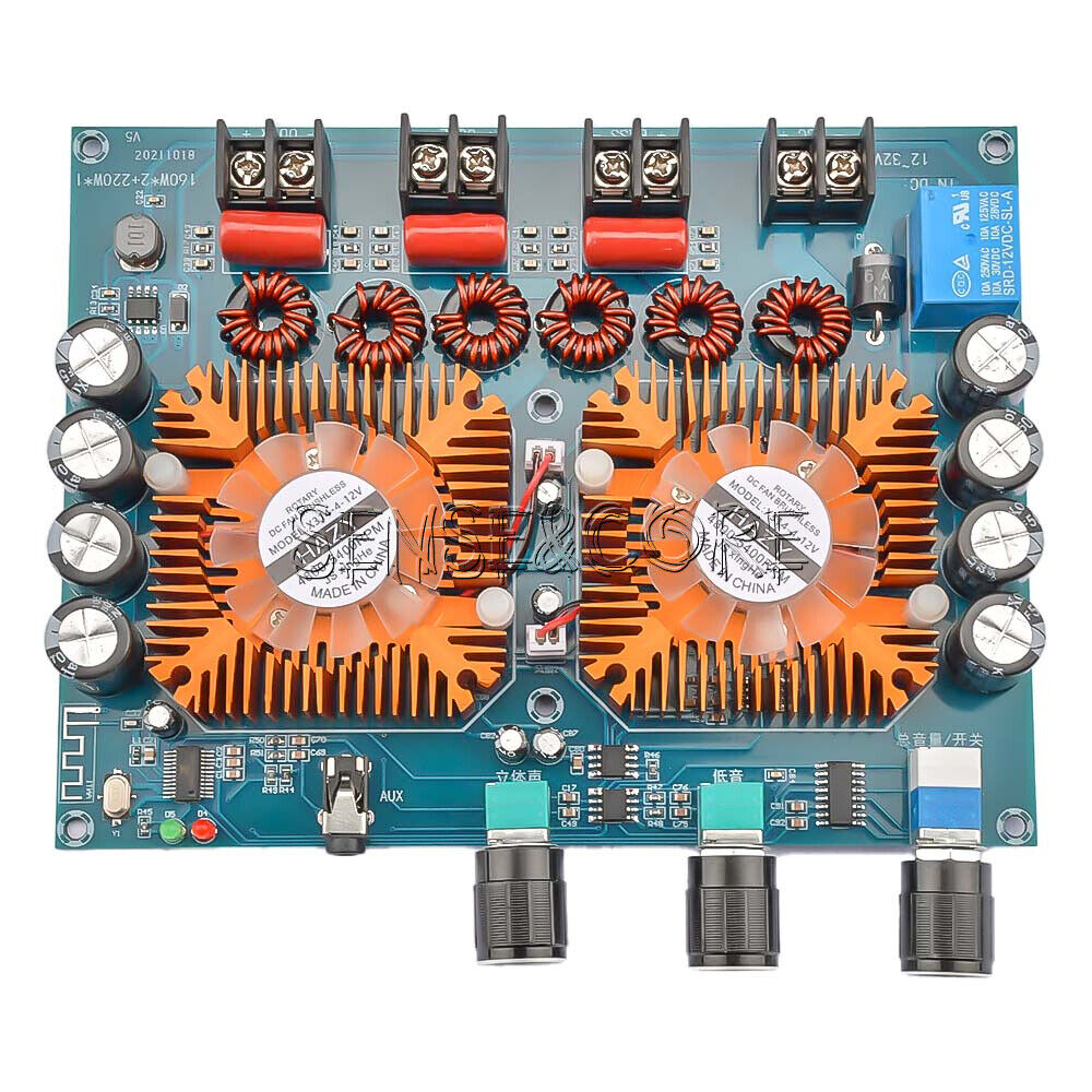 XH-A128 TDA7498E Bluetooth High Power Digital Amplifier Board 160W*2+220W - image 1 of 9
