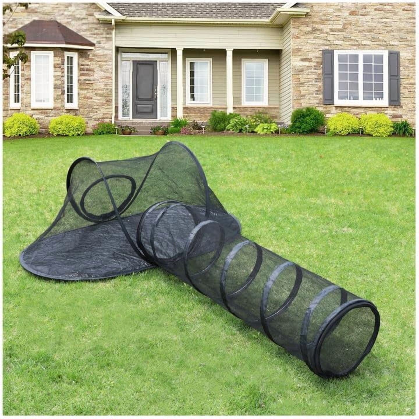 XH Cat Tent Outdoor, Pet Enclosure Tent Suitable for Cats and Small Animals, Indoor Playpen Portable Exercise Tent with Carry Bag(Pet Tent& Tunnel) S
