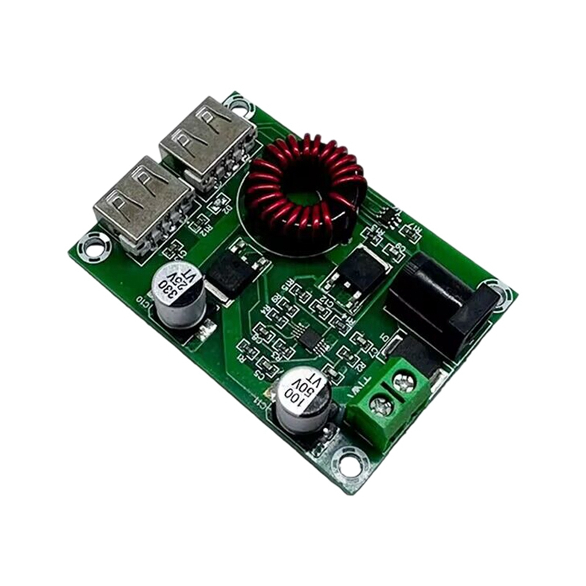 XH-M224 Dual USB Output Module 5V 6A Voltage Regulator 3A Rechargeable ...