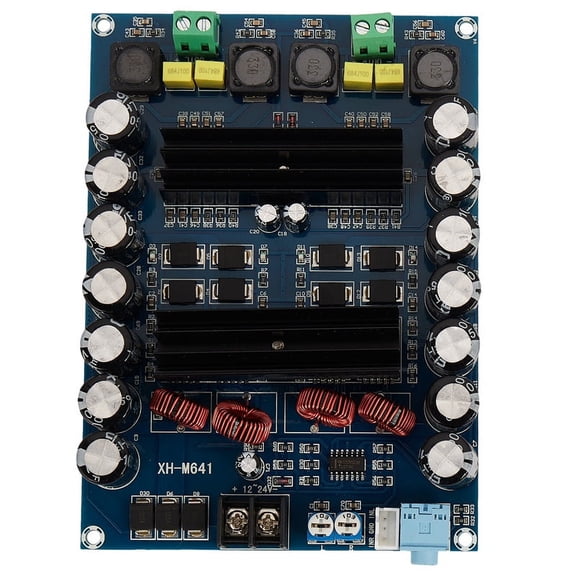 XH-M641 TPA3116D2 DC12V 24V 150W X 2 Audio Digital 2 Channels Car Amplifier with Boost Board G2-010