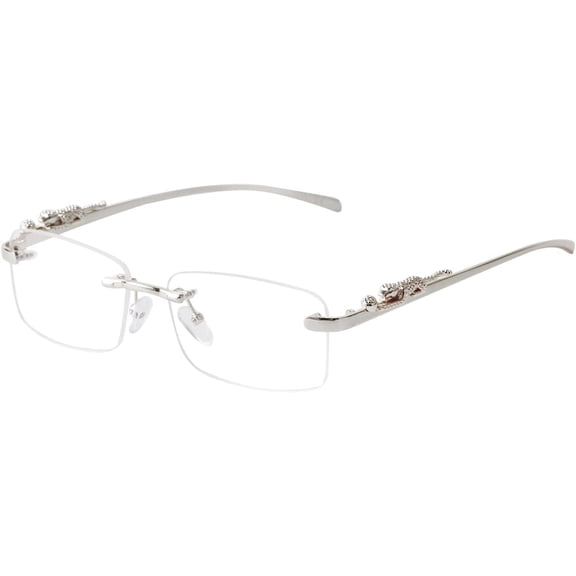 XH Rimless Sunglasses for Men Women Fashion Small Narrow Rectangle Sun Glasses Shades 90s Eyewear