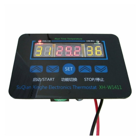 XH-W1411 Thermostat LED Digital Temperature Controller, AC 10A Switch Thermometer, Smart Temperature Regulator DC 12V ,Easy to Install