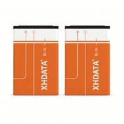XHDATA BL-5C Rechargeable Lithium-Ion Battery, 3.7V, 1500mAh, 2 Pack