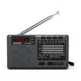 XHDATA Compact AM/FM/SW Stereo Radio, Portable MP3 Player with USB/TF ...