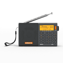 XHDATA D-808 (Gray) FM/SW/MW/LW SSB AIR RDS Multi Band Portable Digital Radio With External Antenna