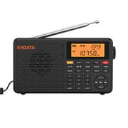 XHDATA D-109WB NOAA Weather Radio, AM/FM/SW/LW Portable Radio with Bluetooth and TF Player