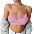 thumbnail image 1 of XHJUN Women's Bralettes Double Support Wireless Bra, Full-Coverage Wirefree T-Shirt Bra, Comfortable Lace Wirefree Bra, Our Best Everyday Bra,Pink XXXXXL, 1 of 3