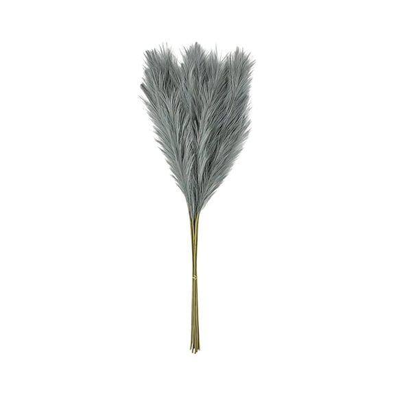 XHKUYI 10 PCS Faux Pampas Grass 21.6 inch, Tall Fluffy Artificial Boho Bulrush Reed Grass, Lifelike Faux Reeds for Vase Filler, Home, Wedding, Cafe Decor
