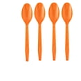 thumbnail image 1 of XHKUYI 10Pcs Halloween Disposable Spoons 6.3 Inch, Pumpkin Ghost Party Cutlery with Orange Black Jack O Lantern Print, for Trick or Treat Dessert Snack Buffet Table Decor, 1 of 5