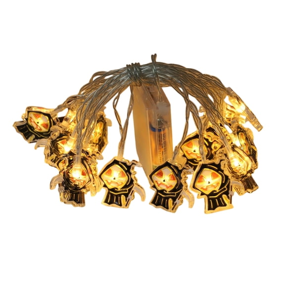 XHKUYI 20 Pcs Halloween String Lights Decor 118 Inch, Ghost Reaper Hanging Fairy Lights, Halloween Party String Lights for Indoor Outdoor Patio Window Mantel Festival Decoration