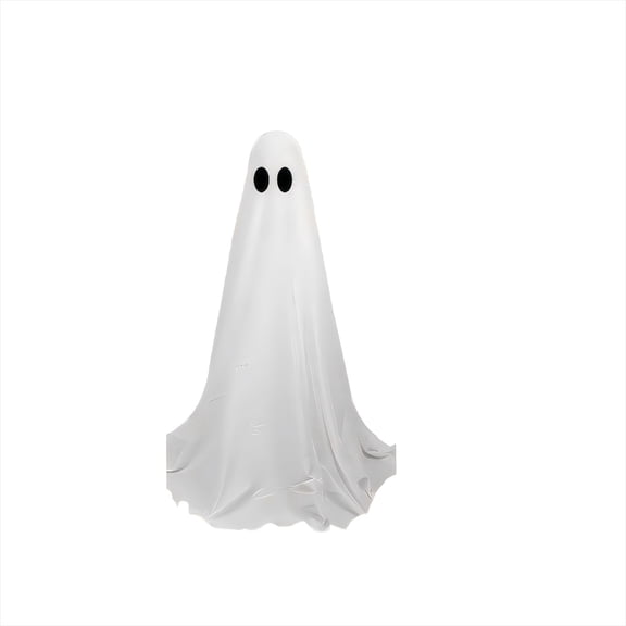 XHKUYI Halloween Ghost Decorations 59 inches, Light Up Spooky Halloween Standing Ghost, Glowing Halloween Decor for Yard Porch Lawn Garden Party Supplies Haunted House
