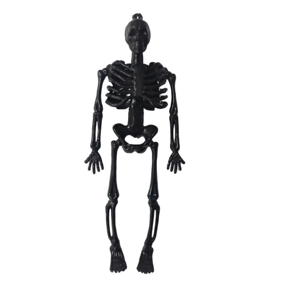 XHKUYI Halloween Mini Skeleton Decorations 6 inch, Hanging Small Human Skeleton Figurines, Spooky Skeleton Ornaments for Halloween Tabletop Graveyard Haunted House Party Decor
