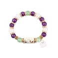 thumbnail image 1 of XHKUYI XHKUYI Halloween Ghost Beaded Bracelet, Stretchable Adjustable Bead Bracelet with Ghost Charm, Spooky Season Jewelry for Women Kids, Fall Jewelry Gift, 1 of 8