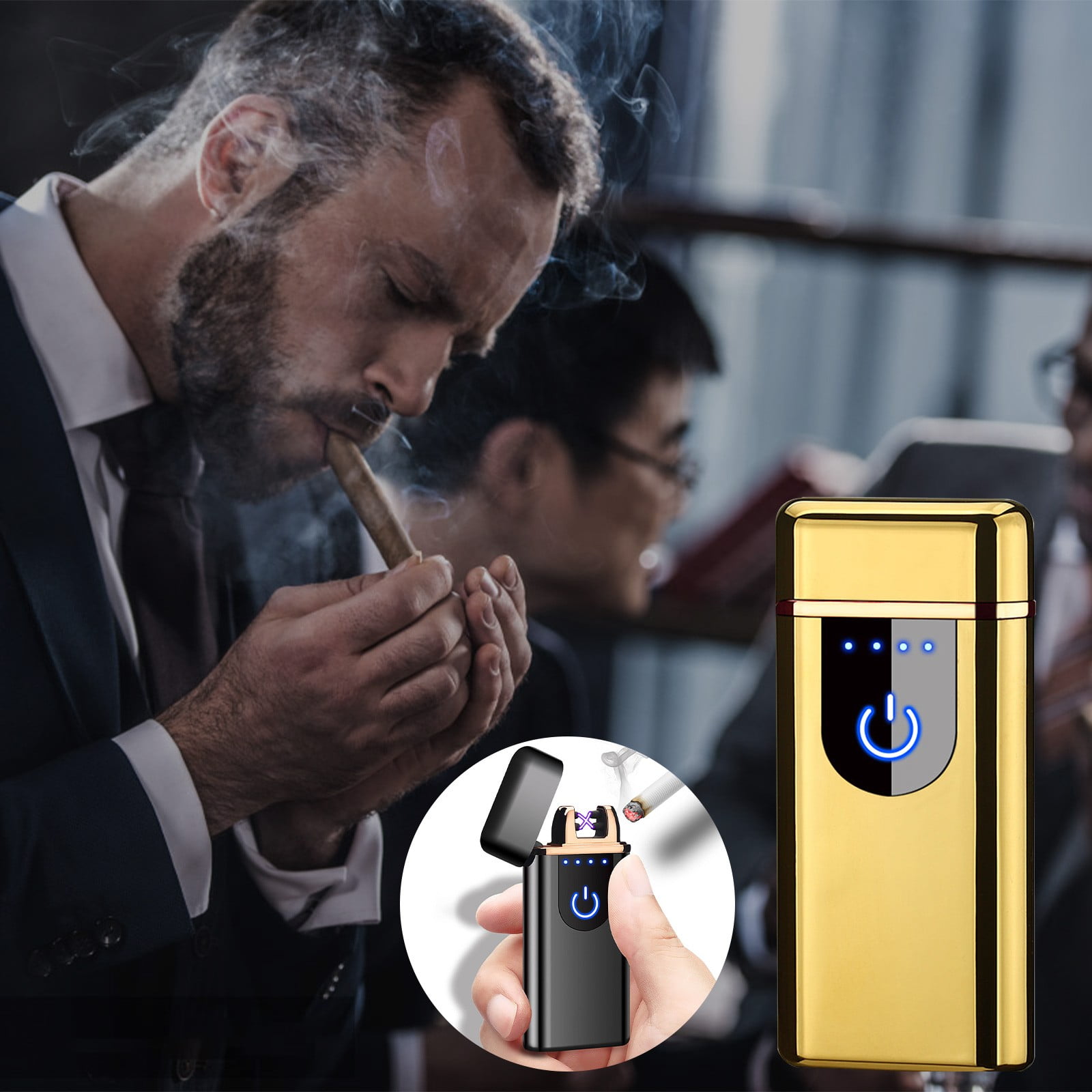 XHLQCBL Lighters, Cigarettes Electric USB Charging Rechargeable