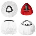 thumbnail image 1 of XHMAXE 3 Pcs Mop Head Replacement with 1 Mop Replacement Base, Fit for Easywring Mop, 1 of 7