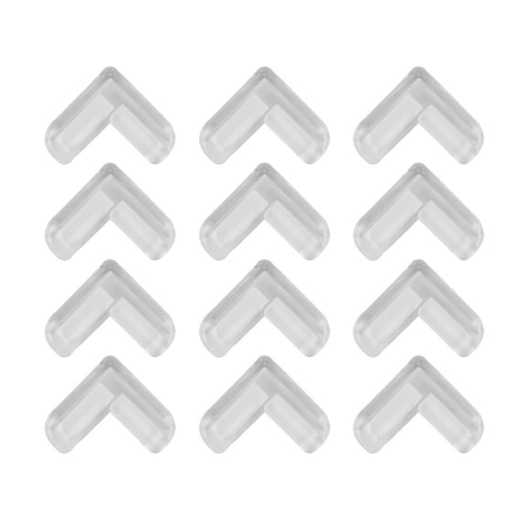 XHWshop 12pc Clear Rubber Furniture Corner Edge Table Cushion Guard Protect Baby Safety