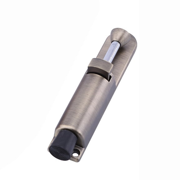 XHWshop 1PC Stainless Steel Extended Doorstopper Spring Loaded Telescopic Door Stopper Floor Stop Buffer Gate Stay Catch Latch