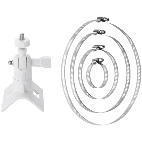 XHWshop 360 Degree Rotation Outdoor Mount Bracket for Security Camera on Pipe or Rail
