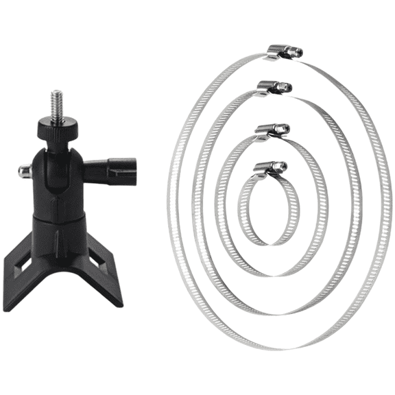 XHWshop 360 Degree Rotation Outdoor Mount Bracket for Security Camera on Pipe or Rail