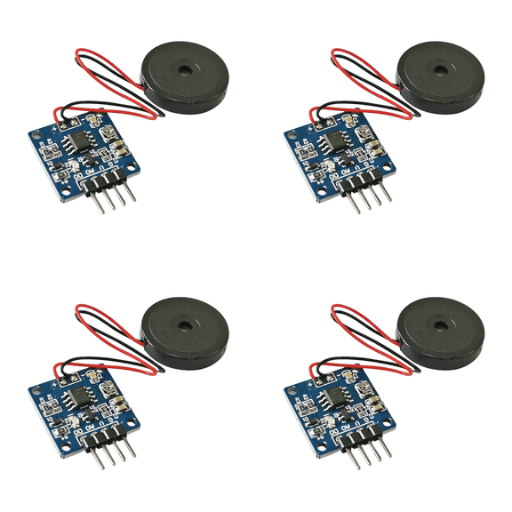 XHWshop 4PCS Vibration Sensor Module, Piezoelectric Buzzer, Electronic Vibration Switch