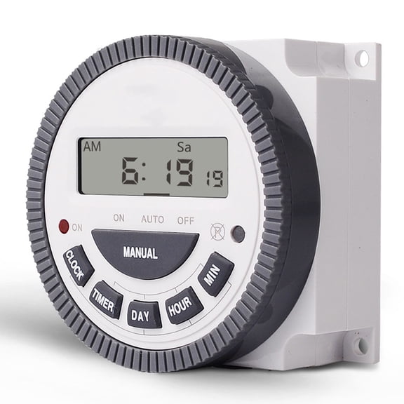 XHWshop 7 Days Weekly Programmable Digital Timer Lighting Switch LCD ON/OFF Time Relay