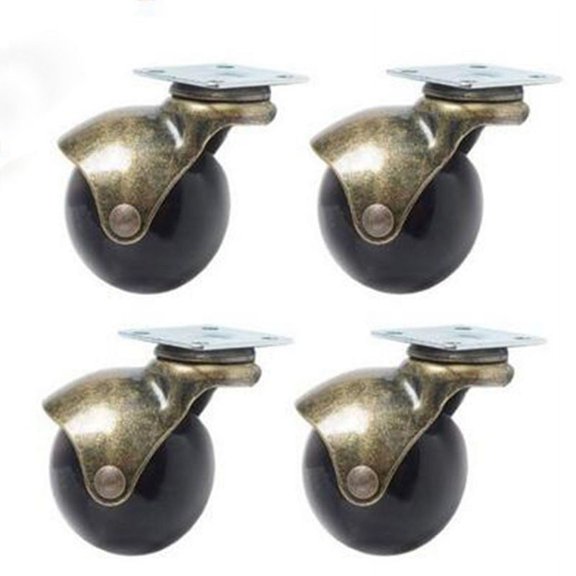Ball Small Caster Wheels For Sofa Furniture Wooden chair Rotary Hardwood Durable