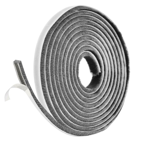 XHWshop Draft Excluder Brush Seal with Corrugated Polypropylene Pile for Doors and Drawers Providing Protection Against Noise and Dust