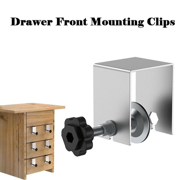 XHWshop Drawer Front Installation Clamps Heavy Duty Stainless Steel C Clamps For Woodworking DIY Cabinet Hardware Fixing Clip Adjustable