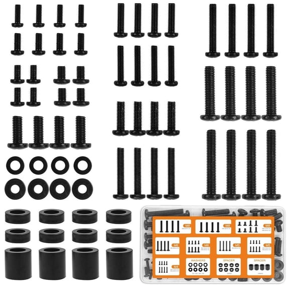 XHWshop For Flat Screen TVs TV Mount Hardware 92 Piece Set Labeled Storage Box