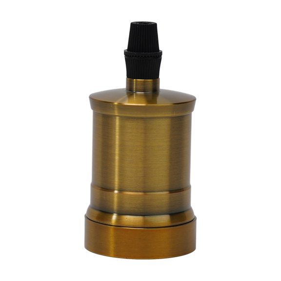 XHWshop Retro Socket E27 Metal Antique Vintage Lamp Holder Industrial Light Bulb Holder For Pendant Lights Lighting Socket Gold Brass