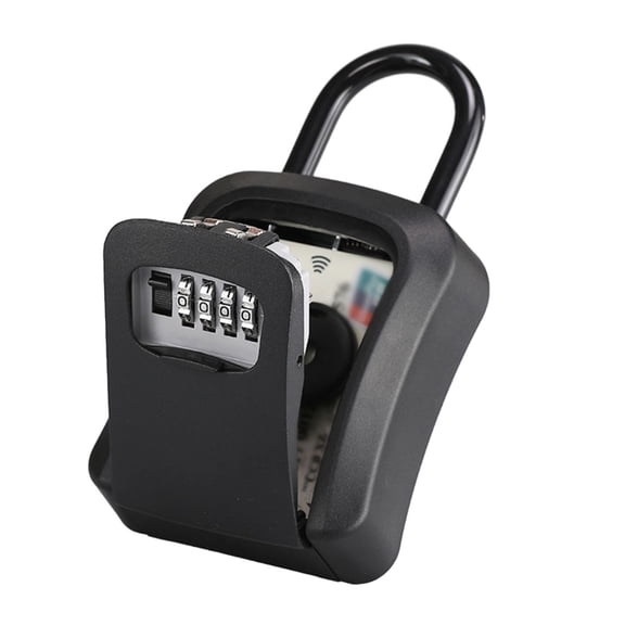 XHWshop Wall Mount Key Storage Secret Box Organizer 4 Digit Combination Password Security Protection Code Lock Home Safe Deposit Box
