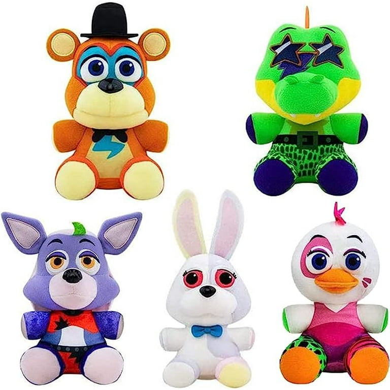 XHtang 5 Pcs Five Nights at Fre_ddy's Plushies，Five Nights at