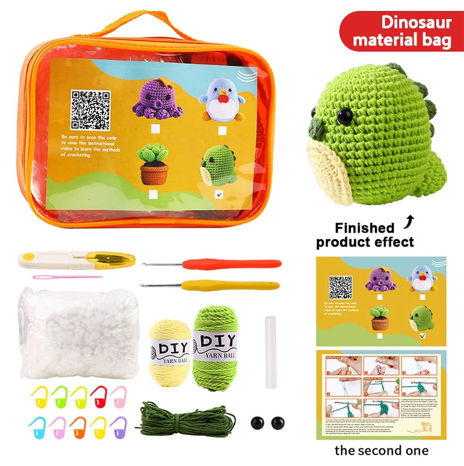 XHtang Crochet Kit for Beginners, Beginner Crochet Starter Kit with