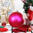 thumbnail image 1 of XIA0LE 6'' Large Christmas Balls Ornaments, Christmas Tree Decorations Shatterproof Plastic Decorative Ball Pendant, Christmas Balls Hanging Decor for Holiday Wedding Party (Hot Pink ), 1 of 6